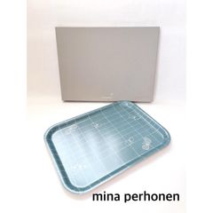 新品ミナペルホネン トレイ タンバリン ライトブルー(light blue) 小