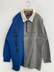 CHAPS RALPH LAUREN チャップスラルフローレン ポロシャツ L グレー ブランドロゴ 長袖