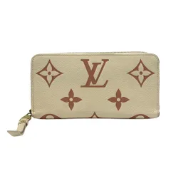 LOUIS VUITTON(ルイヴィトン) 長財布 バイカラーモノグラムアンプラント ジッピーウォレット M80116 クレーム/ボワドローズ レザー、牛革