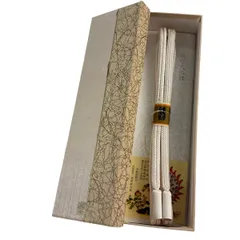 帯締め 名品 無形文化財 有職組紐 道明 クリーム 正絹 和装小物  【中古】