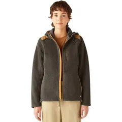 ディッキーズ レディース アウター ジャケット・ブルゾン パーカー Dickies Windproof Full Zip Hoodie Womens Moss Green グリーン