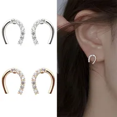 ピアス 小さめ 18金 コーディング 馬蹄 レディース 金属アレルギー対応 馬蹄型 韓国ファッション ポイント消化 誕生日 記念日 クリスマス プレゼント 送料無料