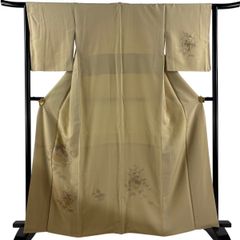 美品 夏物 駒絽3本絽 本加工染 附下げ・訪問着（正絹）仕立上り