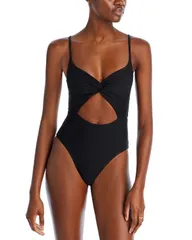 エルスペース レディース 水着 上下セット カットアウト LSpace Kyslee Cutout One Piece Swimsuit Black ブラック