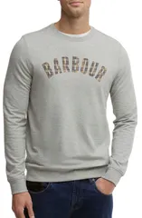 バブアー メンズ アウター パーカー・スウェット シャツ コットン グラフィック Barbour Berwick Cotton Graphic Sweatshirt Grey Marl グレーのサムネイル
