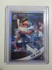 2018 MLB ミッキー・マントル Donruss Optic Refractor Card ニューヨーク・ヤンキース