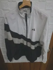 FILA フィラ ウィンドブレーカー 白/ブラック