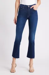 マザー レディース シューズ ブーツ・レインブーツカット ジーンズ MOTHER The Insider Step Hem Crop Bootcut Jeans Off Limitsのサムネイル