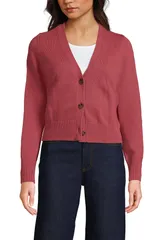 ランズエンド レディース アウター パーカー・スウェット Vネック セーター カーディガン Lands Endrifter Vneck Dress Cardigan Sweater Soft Mojave Rose