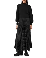 オールセインツ レディース アウター ニット・セーター ALLSAINTSineadress and Sweater Black ブラックのサムネイル