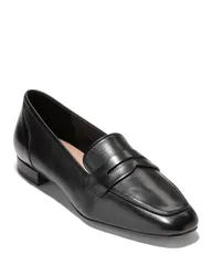 コールハーン レディース シューズ パンプス ローファー Cole Haan Womens Tarese Loafer Flats Black Leather ブラック