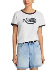 マザー レディース トップス Tシャツ MOTHER The Lil Goodie Ringerunner Tee Mother Motoのサムネイル