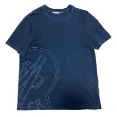 モンクレール ビッグロゴ 黒Tシャツ サイズM ブラック 5S228 - メルカリ
