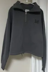 マリテフランソワジルボー ハーフジップアップ クロップド スウェット