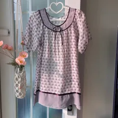 ヴィンテージ クライン PLUS ライトパープル ラベンダー ブラウス - 断捨離