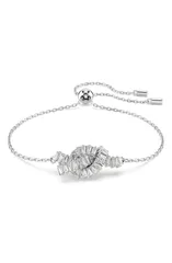 スワロフスキー レディース アクセサリー ブレスレット・バングル・アンクレット Swarovski Matrix Knot Slider Bracelet White Silver ホワイト