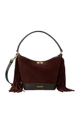 サンドロ レディース バッグ スエード フリンジ SANDRO TANGOSO fringed suede bag Mahoganyのサムネイル
