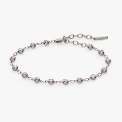 アレックスアンドアニ レディース アクセサリー ブレスレット・バングル・アンクレット Alex and Ani Crystal Pebble Bracelet Silver シルバー