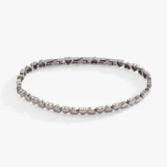 アレックスアンドアニ レディース アクセサリー ブレスレット・バングル・アンクレット Alex and Ani Heartennis Bracelet Silver シルバー