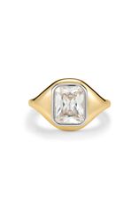 中古美品【STAR JEWELRY】K10YG シグネットリング 9号 現行品 - メルカリ