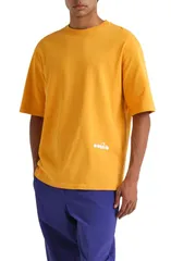 ディアドラ レディース トップス Tシャツ コットン 刺繍 グラフィック Diadora Legacy II Embroidered Cotton Graphic TShirt Orange Mustのサムネイル
