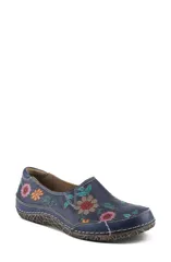 スプリングステップ レディース シューズ パンプス LArtiste by Spring Step LArtiste Libora SlipOn Flat Navy Multi ネイビー