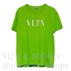 希少色 VALENTINO ヴァレンティノ 【S】 メンズ 半袖Tシャツ ロゴ VLTN グリーン 黄緑 OJ264のサムネイル