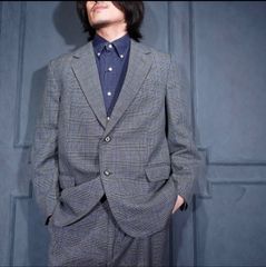 柿乃葉 006 Dress Trousers Navy Check 限定生地 - メルカリ
