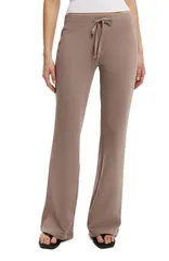 コットンオン レディース ボトムス カジュアルパンツ ローライズ ブーツ Cotton Womens Low Rise Bootleg Sweatpant Washed Mocha モカ