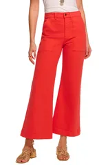レイミー ブルック レディース ボトムス レギンス フレア パンツ Ramy Brook Clifford Crop Flare Leg Pants Crimson クリムゾン