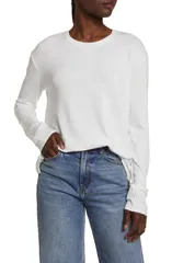 ラグアンドボーン レディース トップス Tシャツ ニット rag bone The Knit Long Sleeve TShirt Whtのサムネイル