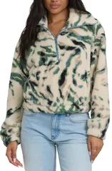 ビラボン レディース アウター ジャケット・ブルゾン ハーフジップ フリース Billabong Barra High Pile Fleece Half Zipullover Whitecapのサムネイル