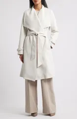 ビーシービージーマックスアズリア レディース アウター ジャケット・ブルゾン コート BCBG Max Azria Belted Trench Coat Marshmallowのサムネイル