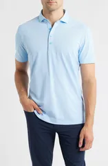 ジョニー オー メンズ トップス ポロシャツ johnnieO Clegg Solid Piqu Performance Golf Polo Maliblu