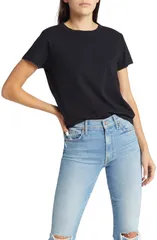 マザー レディース トップス Tシャツ MOTHER Little Goodie Tee Black ブラックのサムネイル