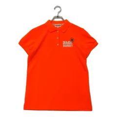 未使用品 レディース ジャックバニー Jack Bunny!! 半袖ポロシャツ 2(L) 橙 オレンジ ネオンカラー