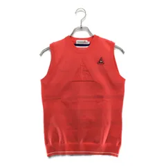 中古 レディース ルコックスポルティフ le coq sportif ベスト L ピンク系  クルーネック ニット ボーダー 軽量