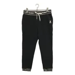 中古 メンズ サイコバニー Psycho Bunny パンツ XL 黒 ブラック 春夏秋 スウェット