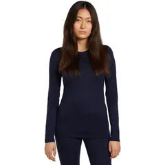 アイスブレーカー レディース トップス Tシャツ Icebreaker 200 Oasis Long Sleeve Crewe Womens Midnight Navy2のサムネイル
