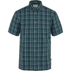 フェールラーベン メンズ トップス シャツ 半袖 Fjallraven Ovik Lite ShortSleeve Shirt Mens Dark NavyDawn Blue ネイビーのサムネイル