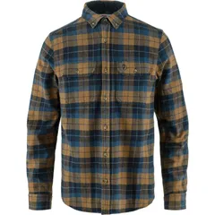 フェールラーベン メンズ トップス シャツ レギュラーフィット Fjallraven Singi Heavy Regular Fit Flannel Shirt Mens Dark NavyBuckwのサムネイル