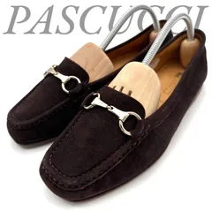【B5028】 PASCUCCI パスクッチ ローファー スエード ブラウン モカシン ホースビット ステッチ レディース イタリア製のサムネイル