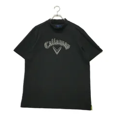 中古 メンズ キャロウェイ Callaway 半袖シャツ 3L ブラック モックネック シンプル