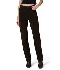 ジョーズジーンズ レディース ボトムス カジュアルパンツ ストレート パンツ スエード Joes Jeans The Margot High Rise Slim Straight Leg Faux Suede Pants Dark Chocolate チョコレ