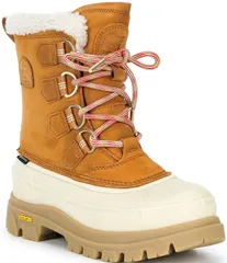 ソレル レディース シューズ ブーツ・レインブーツ Sorel Womens Caribou Horizon GTX Waterproof Winter Boots Canyon GoldHoney White ホワイト