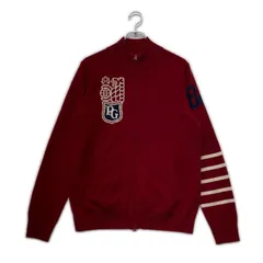 中古 メンズ パーリーゲイツ PEARLY GATES ニットアウター 5(L) 赤 レッド カシミヤ ダブルジップ
