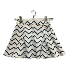 中古 レディース キャロウェイ Callaway スカート S 白×紺 ホワイト 総柄