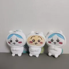 新品} マスコットキーホルダー 自分ツッコミくま姿のちいかわぬいぐるみキーホルダー ちいかわ ハチワレ うさぎ