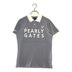 PEARLY GATES ストライプ半袖ポロシャツ サイズ6 - メルカリ