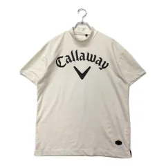 中古 メンズ キャロウェイ Callaway 半袖シャツ L 白 ホワイト シンプル ストレッチ
